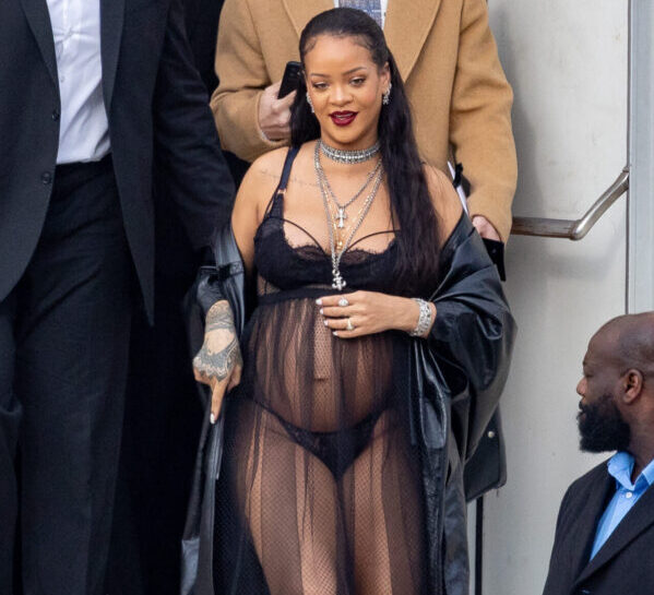 Rihanna bij de Diorshow in Parijs, maart 2022.