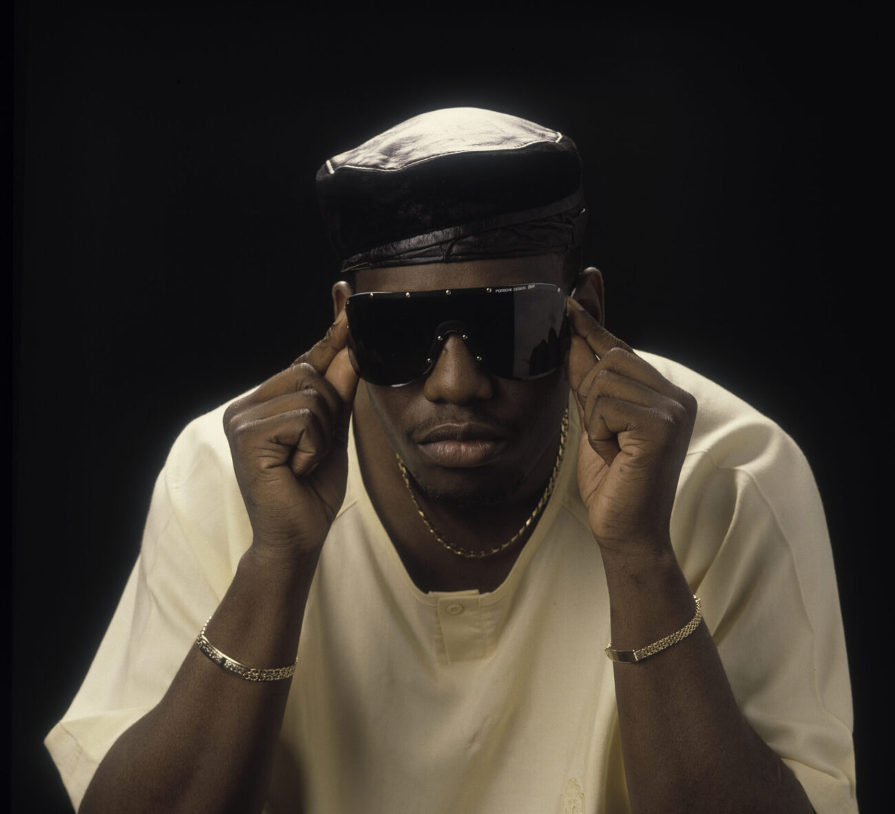 Studioportret van Kool Moe Dee uit 1989.