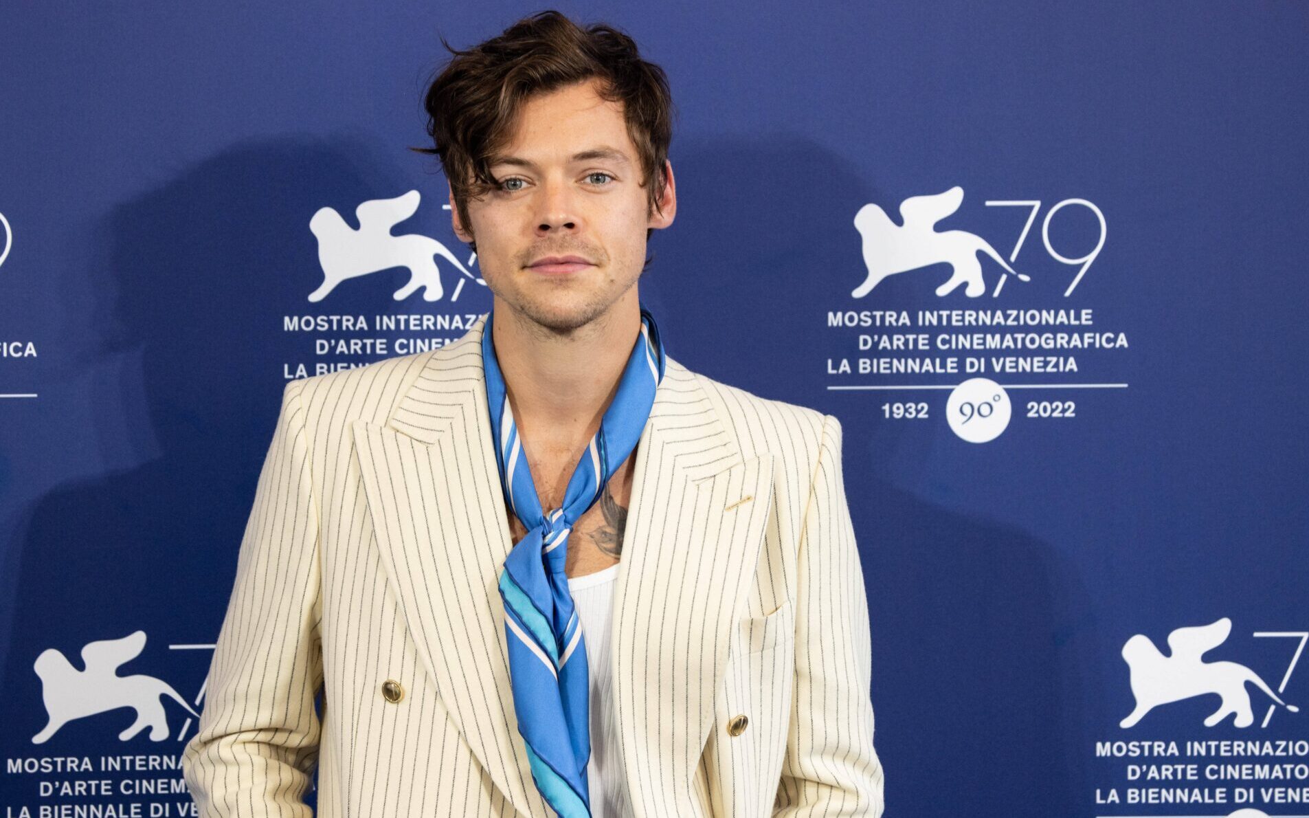 Harry Styles attends the photocall for "Don't Worry Darling" at the 79th Venice International Film Festival on September 05, 2022 in Venice, Italy. Ã‚Â'Photo: Cinzia Camela.-Cinzia Camela / ipa-agency.net//IPAPRESSITALY_0914277/2209060934