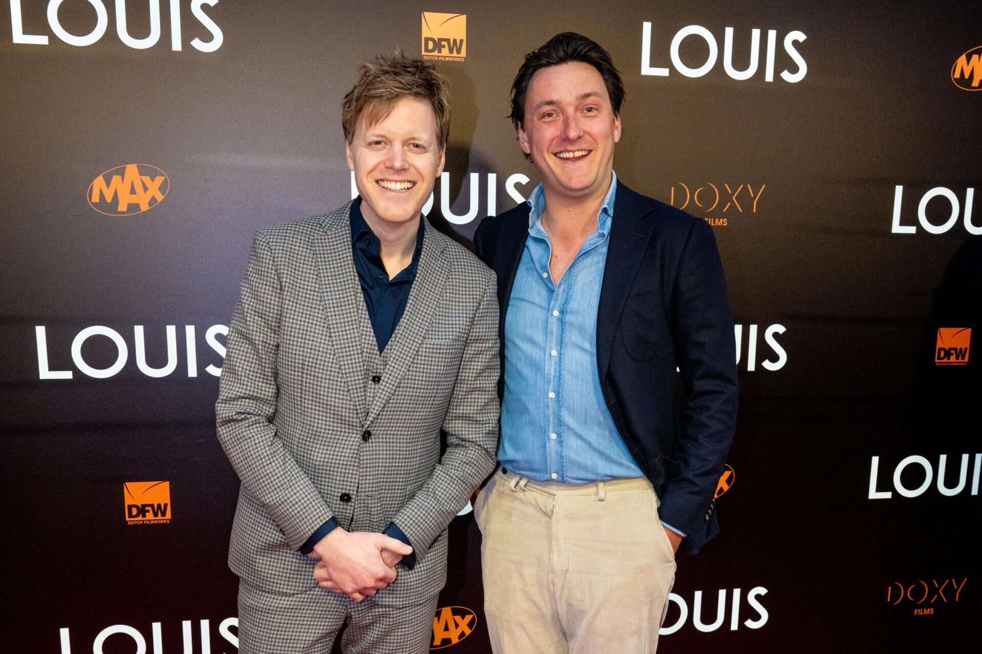 AMSTERDAM - Lex Uiting bij de premiere van LOUIS in Pathe Tuschinski in Amsterdam.