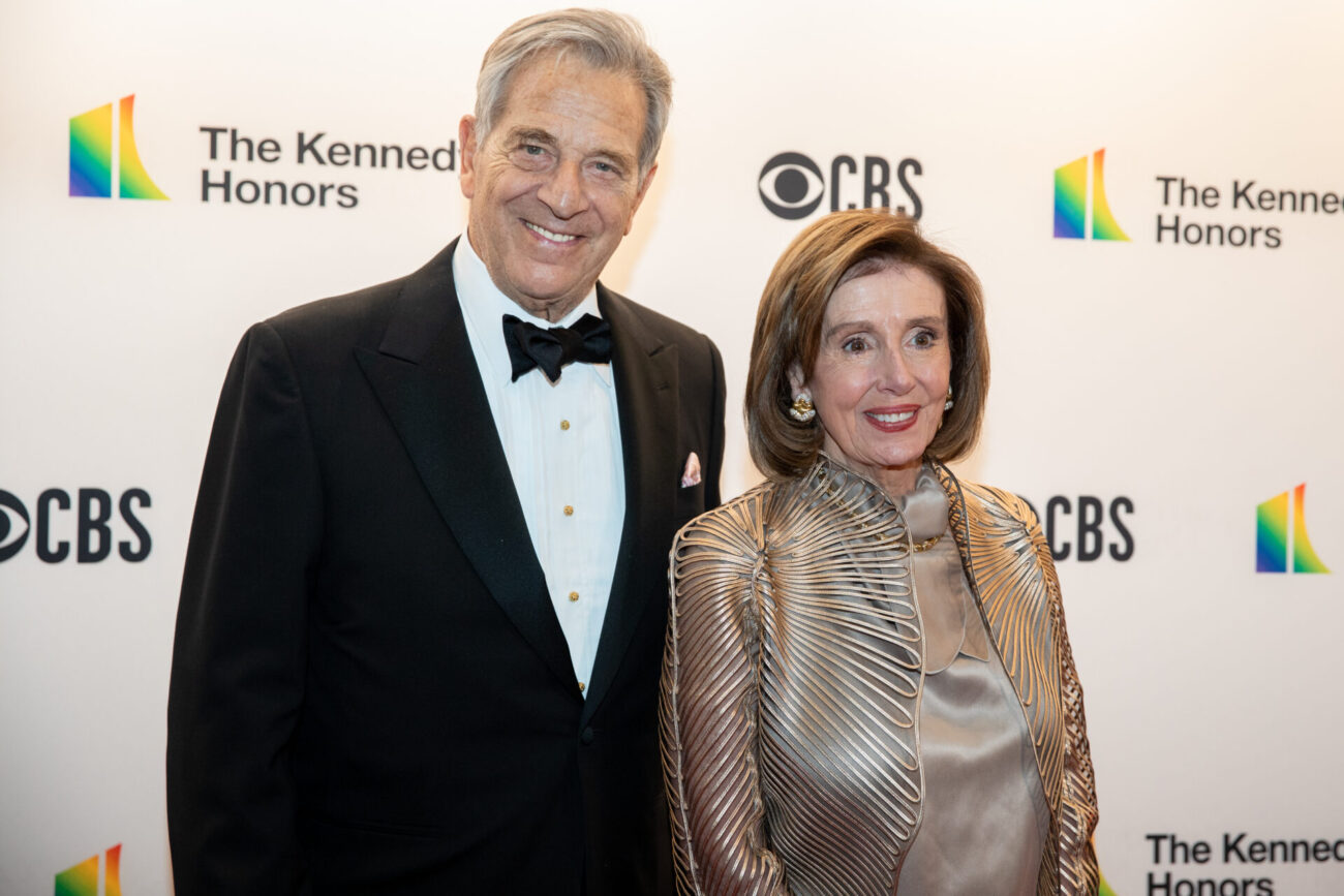 WASHINGTON, D.C. - DECEMBER 5: Paul Pelosi and Nancy Pelosi pose on the red carpet of the 44th annual Kennedy Center Honors at the Kennedy Center in Washington, D.C. on Sunday, December 5, 2021. (Amanda Andrade-Rhoades/For The Washington Post via Getty Images)