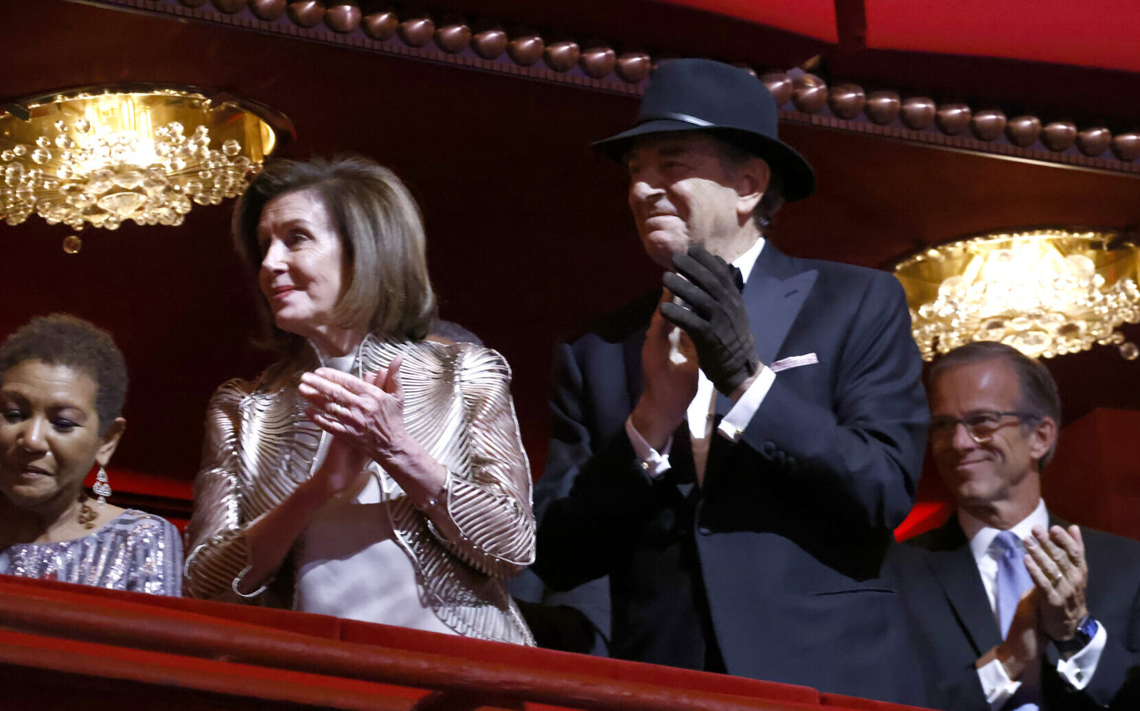 WASHINGTON, DC - DECEMBER 04: Nancy Pelosi and Paul Pelosi attend the 45th Kennedy Center Honors ceremony at The Kennedy Center on December 04, 2022 in Washington, DC. (Photo by Paul Morigi/Getty Images)