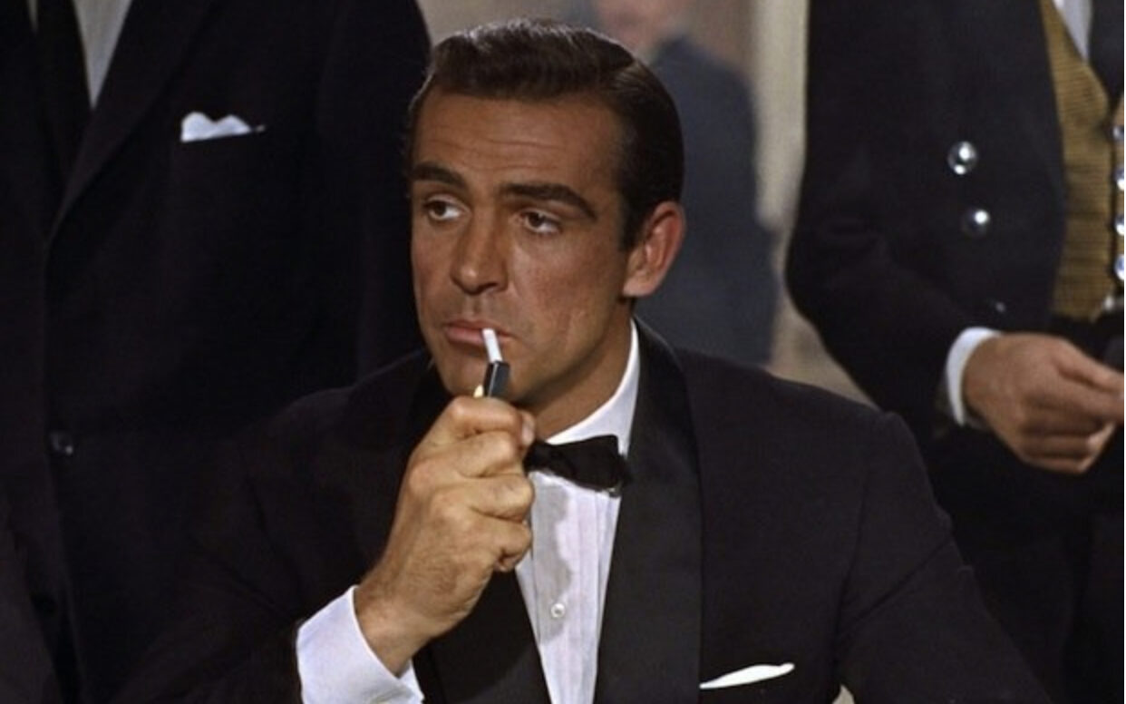 James Bond smoking