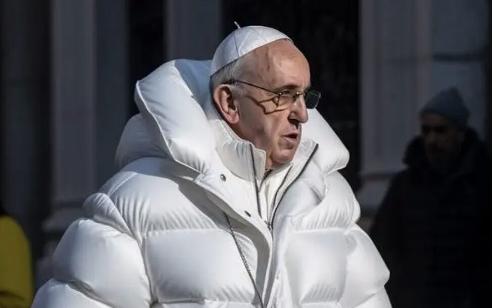 Paus Franciscus puffer jas