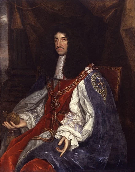 Koning Charles II voor de versobering