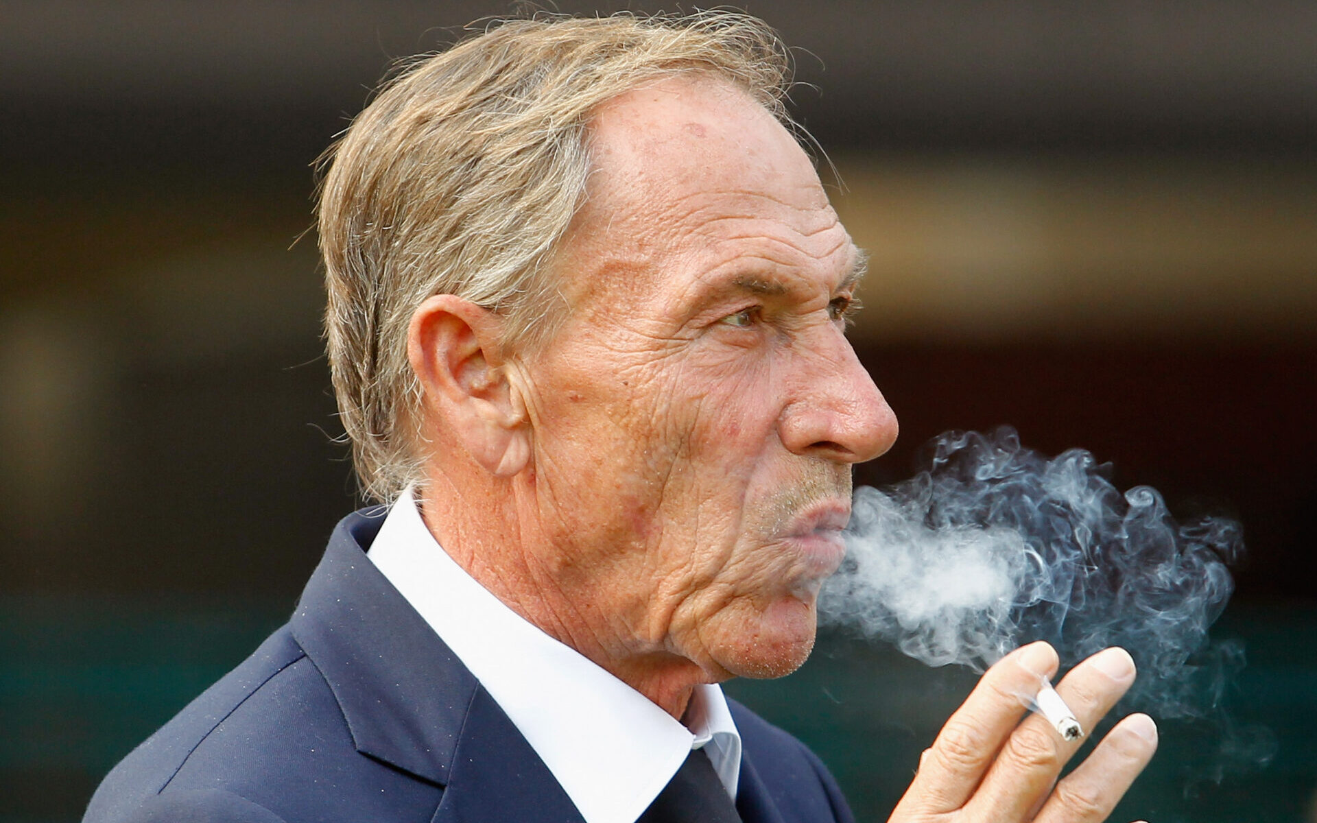 NAPLES, ITALY - NOVEMBER 23: Head coach of Cagliari Zdenek Zeman during the Serie A match between SSC Napoli and Cagliari Calcio at Stadio San Paolo on November 23, 2014 in Naples, Italy. (Photo by Maurizio Lagana/Getty Images)