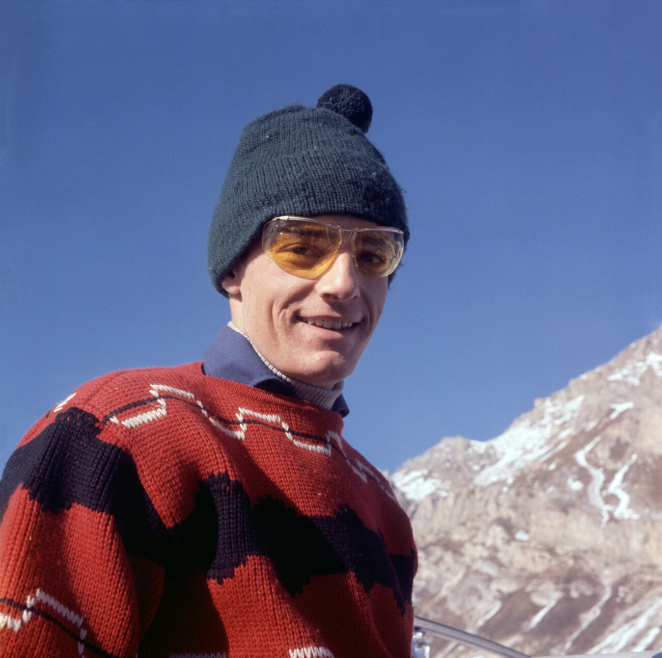 Le skieur français Jean-Claude Killy aux sports d'hiver, circa 1960. (Photo by Keystone-FranceGamma-Rapho via Getty Images)