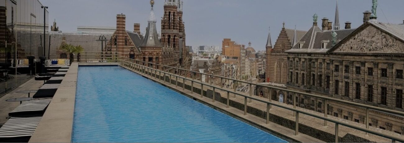 w hotel rooftop pool amsterdam